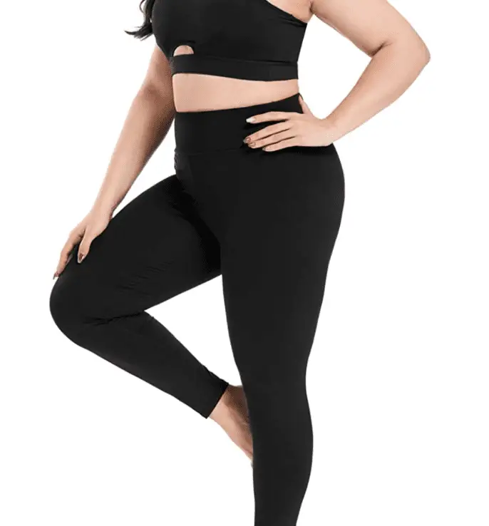 YOHOYOHA Plus Size Leggings High Waist Athletic Workout Yoga Pants 